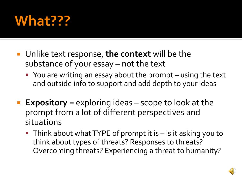 context writing in essay